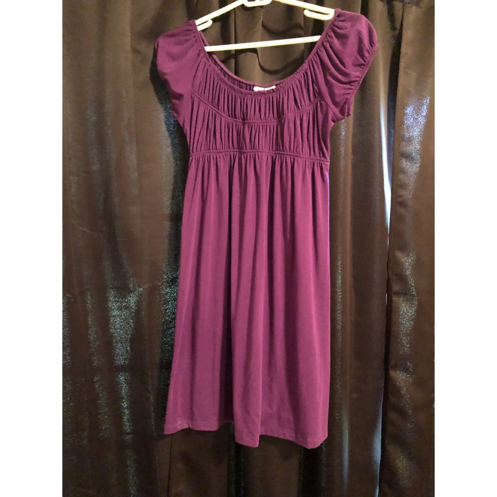 Mini purple dress